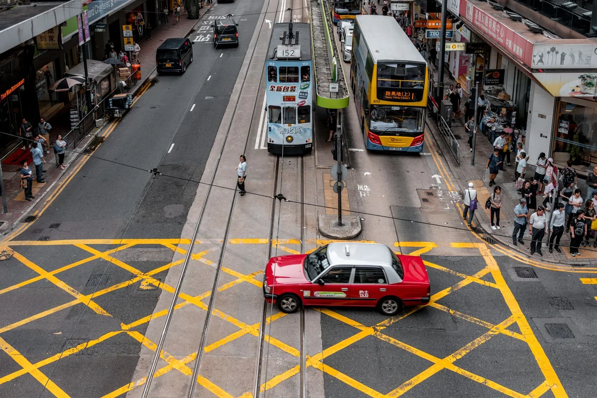 Hong Kong Tramways Wan Chai view 2