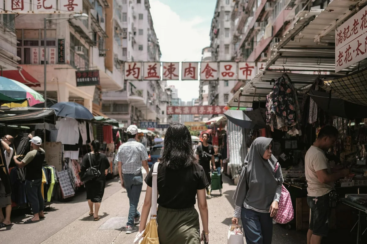 Temple Street Night Market view 2