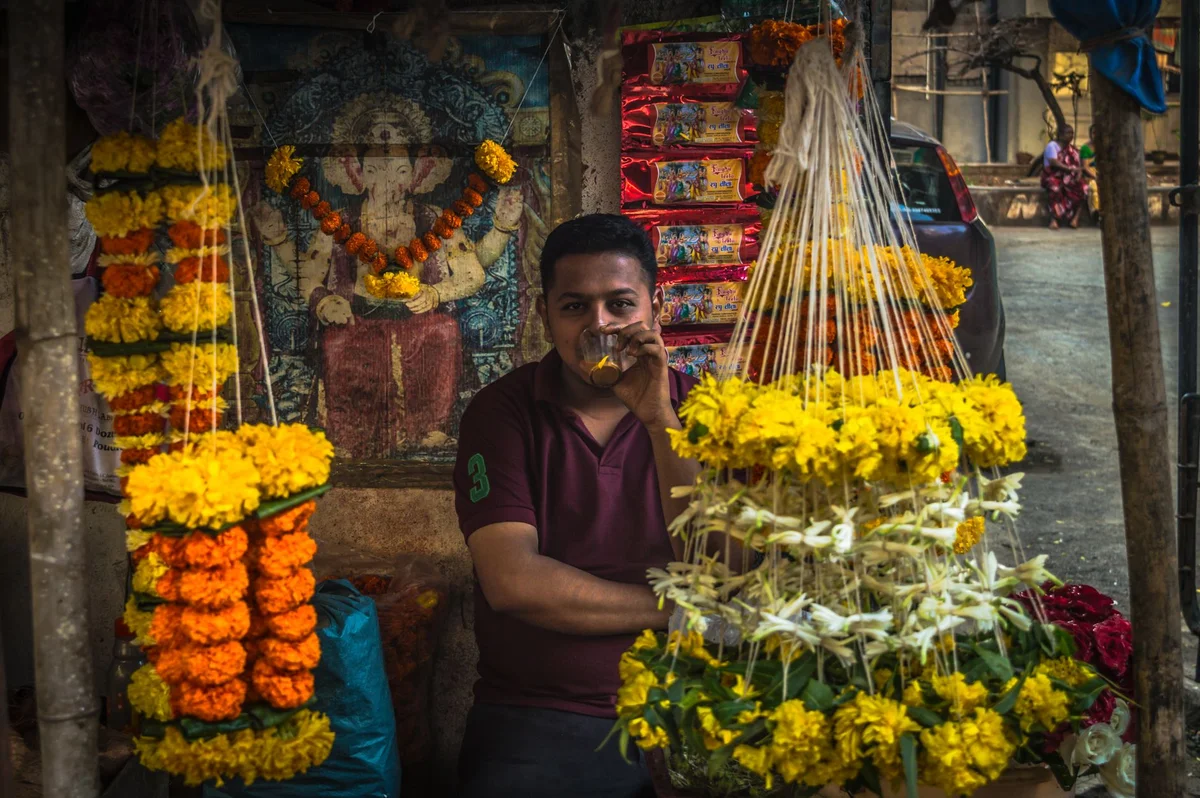 Dadar Flower Market view 2