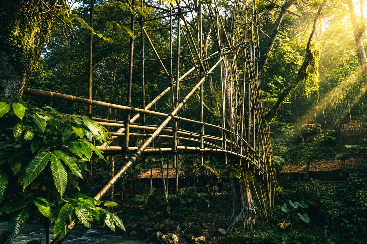 Rengganis Suspension Bridge feature