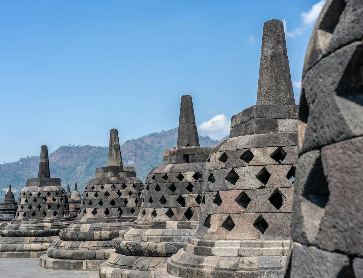 Borobudur Temple view 1