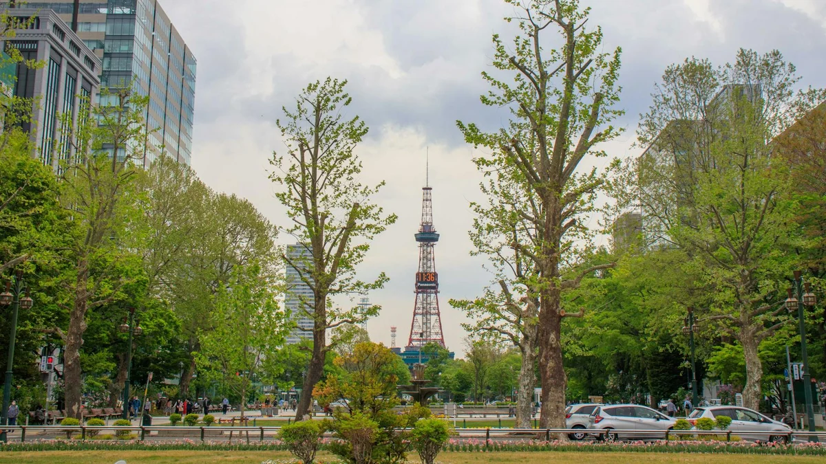 Sapporo Odori Park view 1