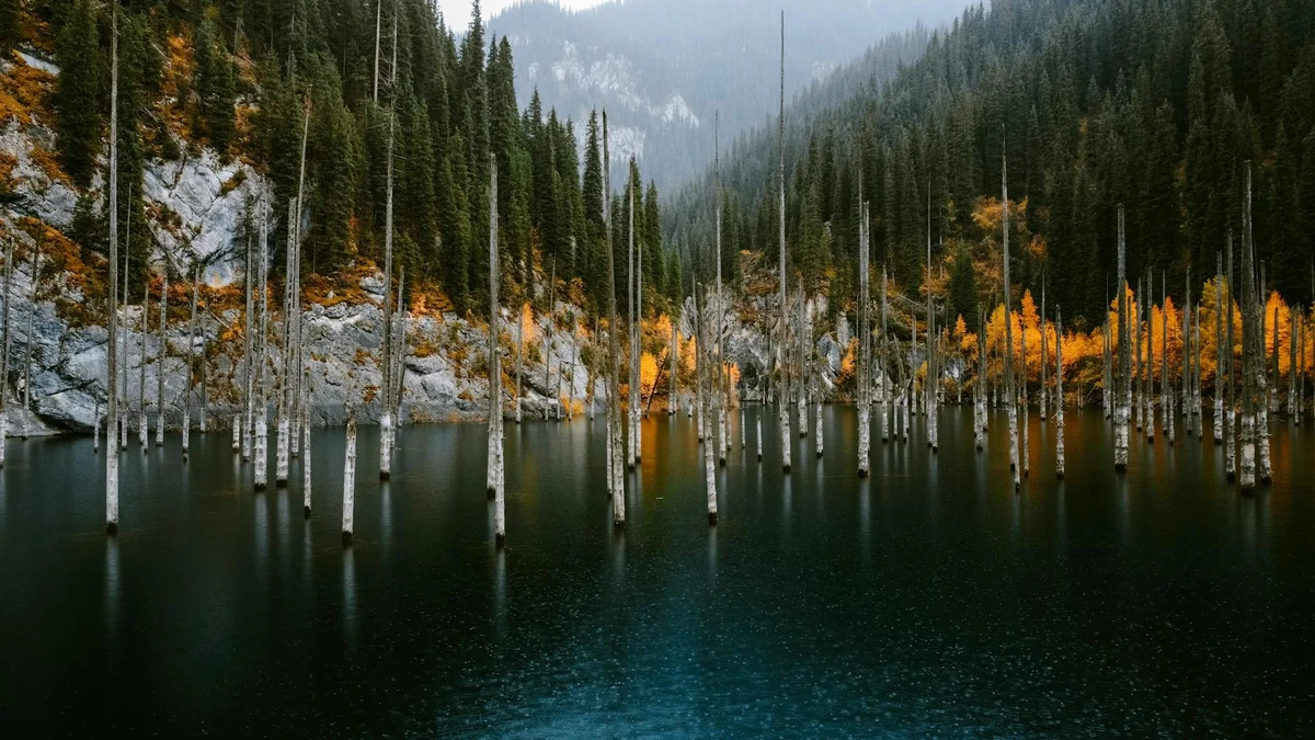 Lake Kaindy view 1