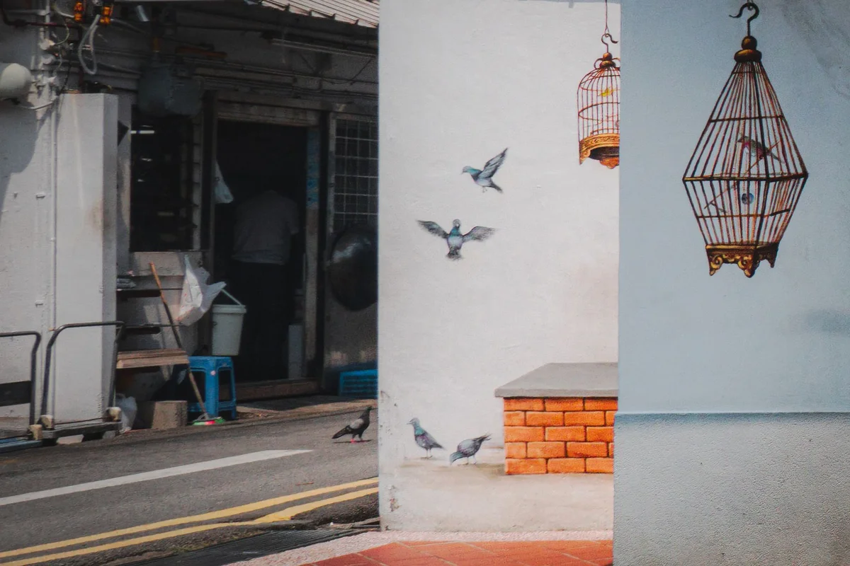 Haji Lane Murals view 1