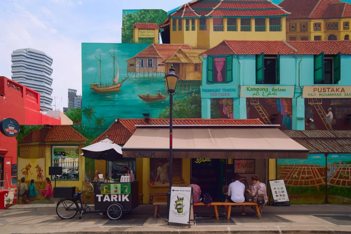 Haji Lane Murals view 2