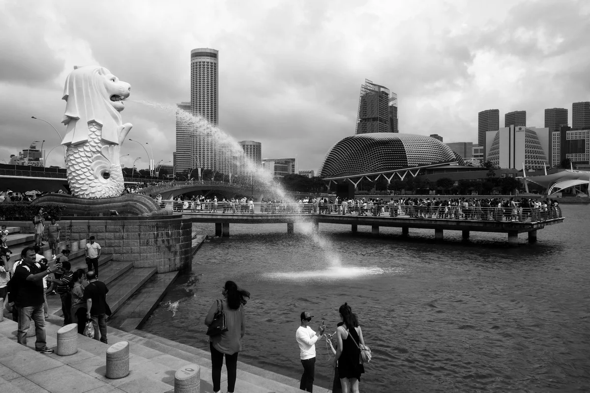 Merlion Park view 1