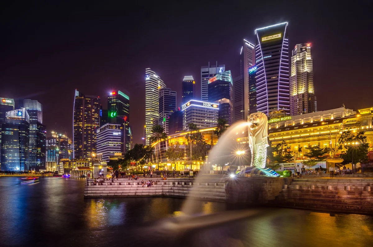 Merlion Park view 2