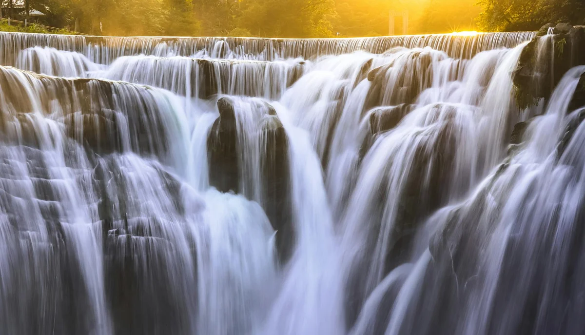 Golden Waterfall view 1
