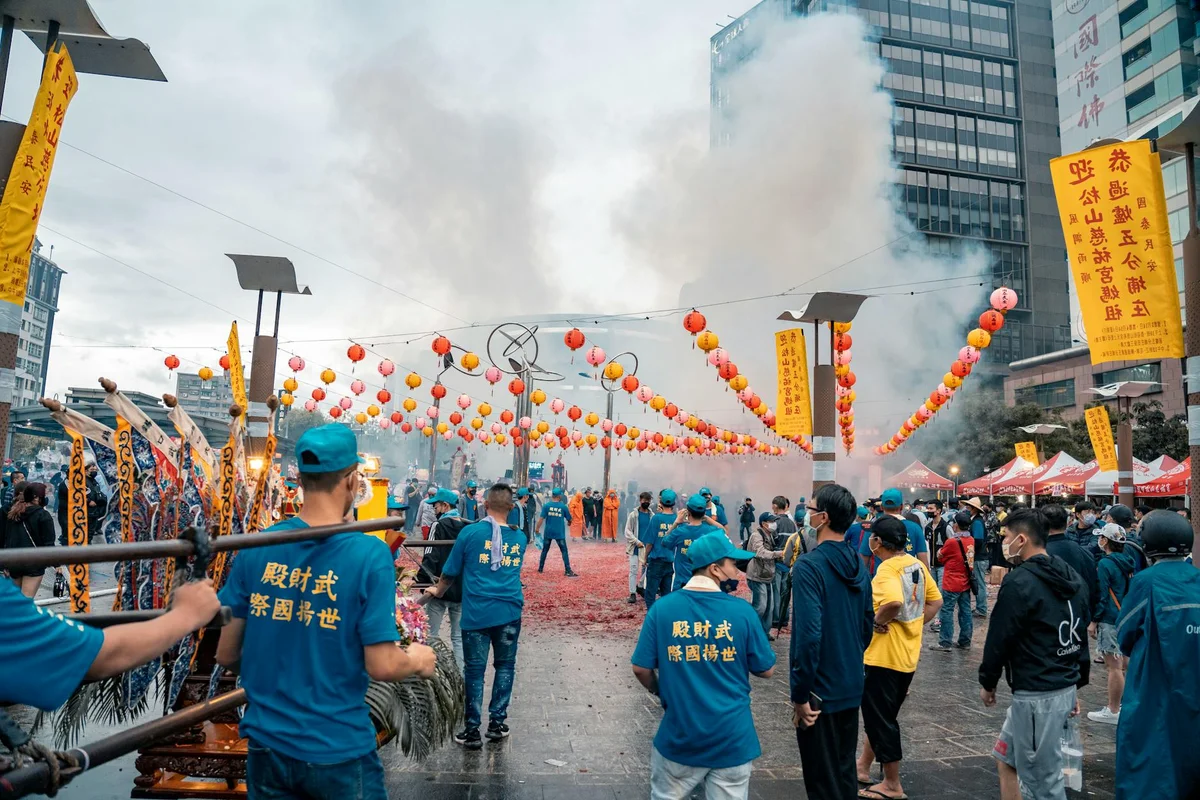 Yanshui Beehive Fireworks Festival view 2