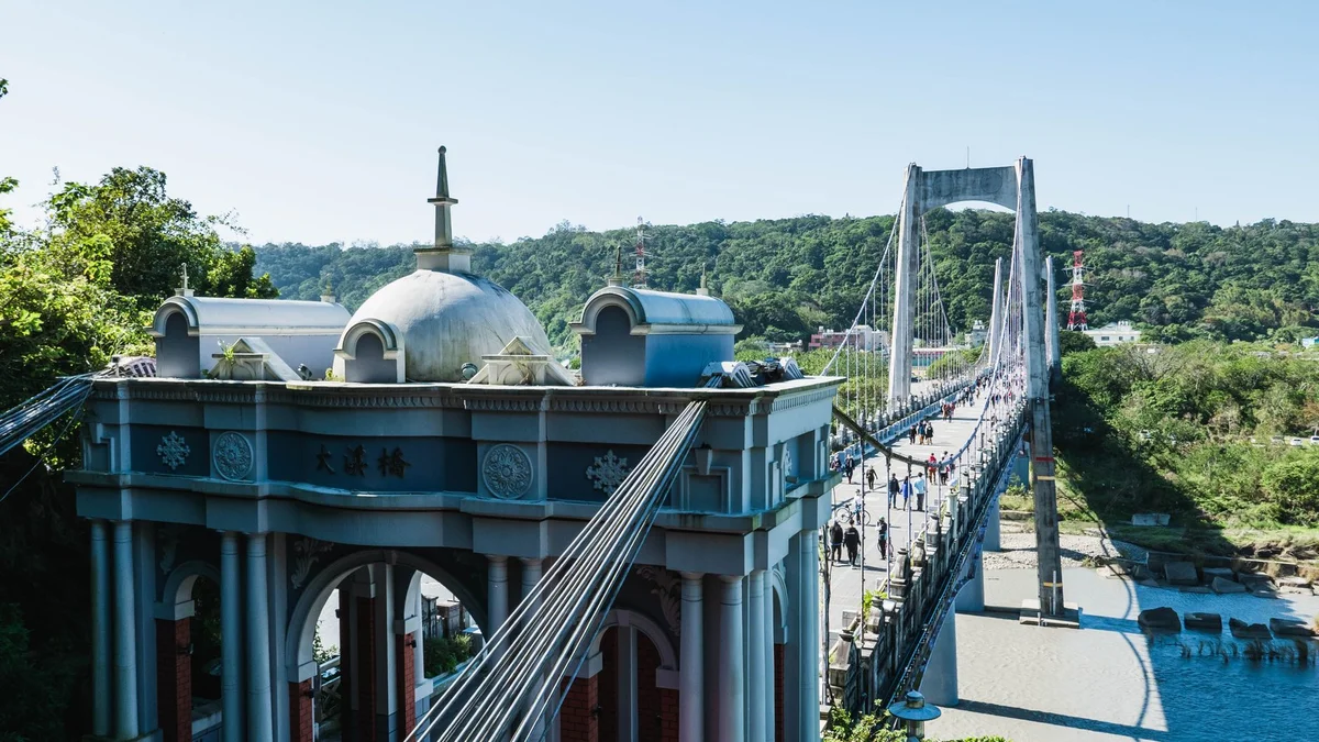 Gangkou Suspension Bridge view 2