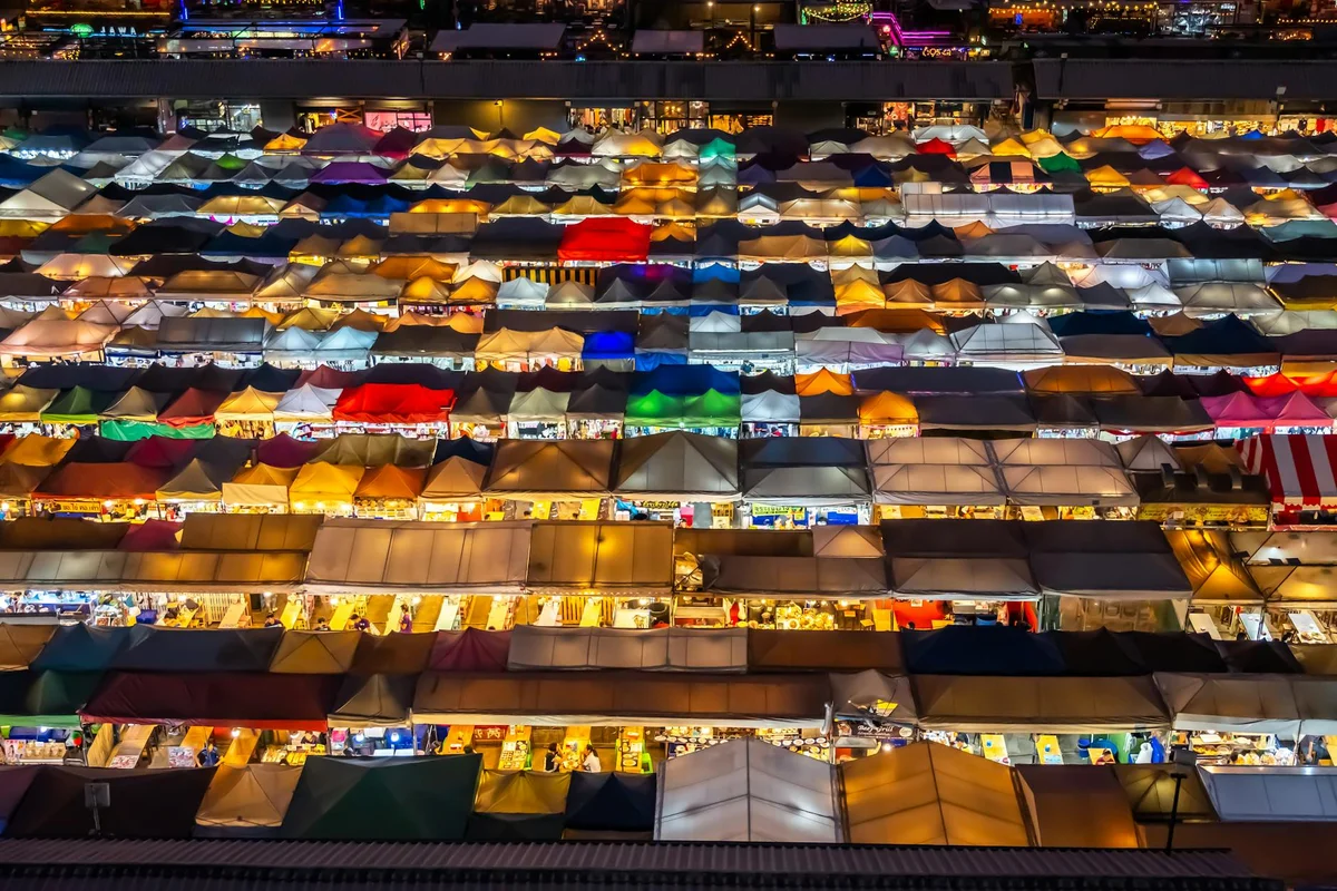Krabi Town Night Market view 1
