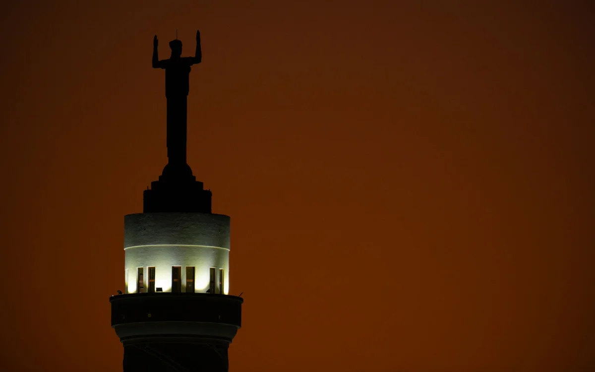 Ashgabat Illuminated Monuments view 1
