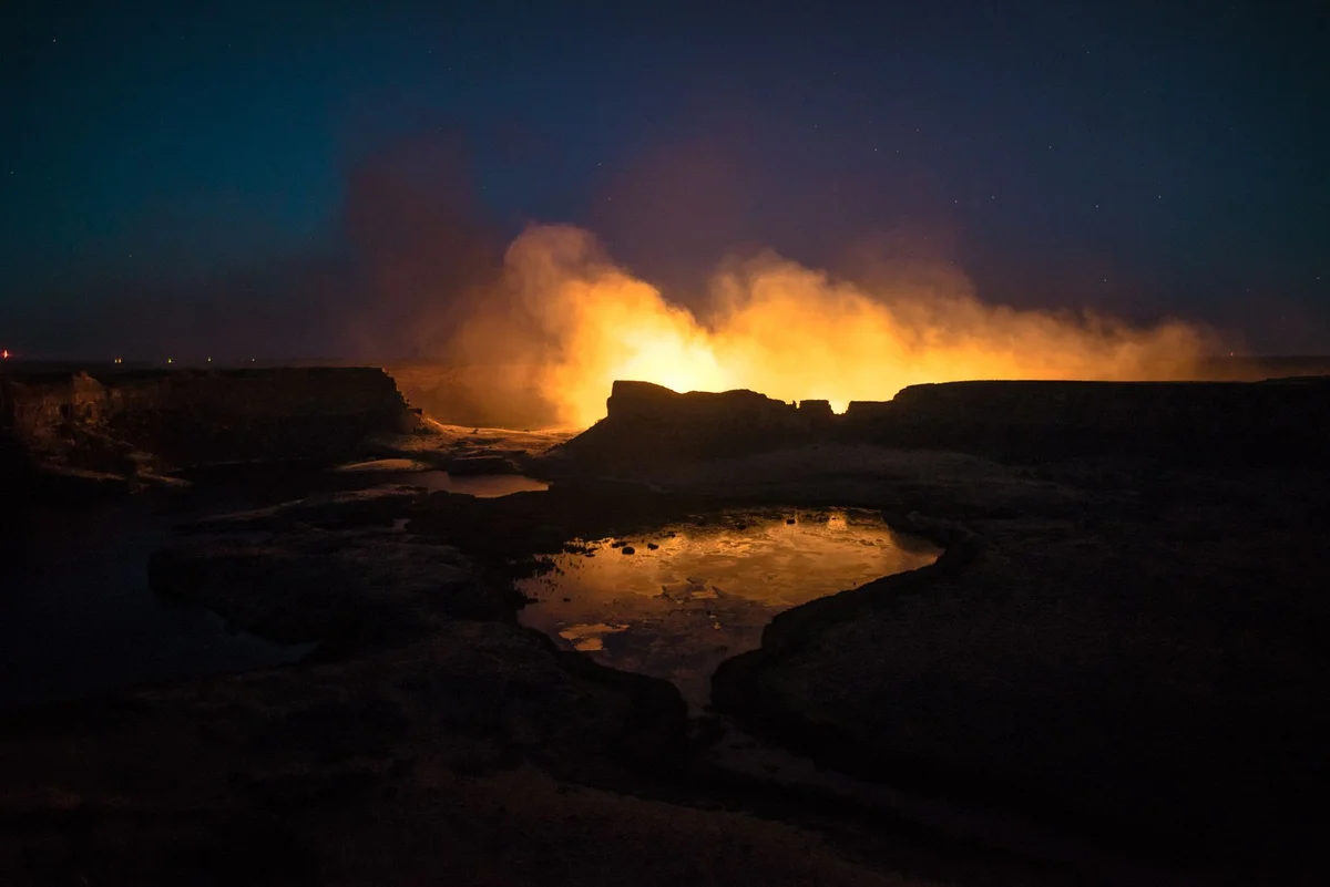 Darvaza Gas Crater feature