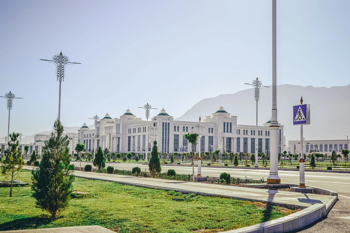 Turkmenistan Independence Monument view 2