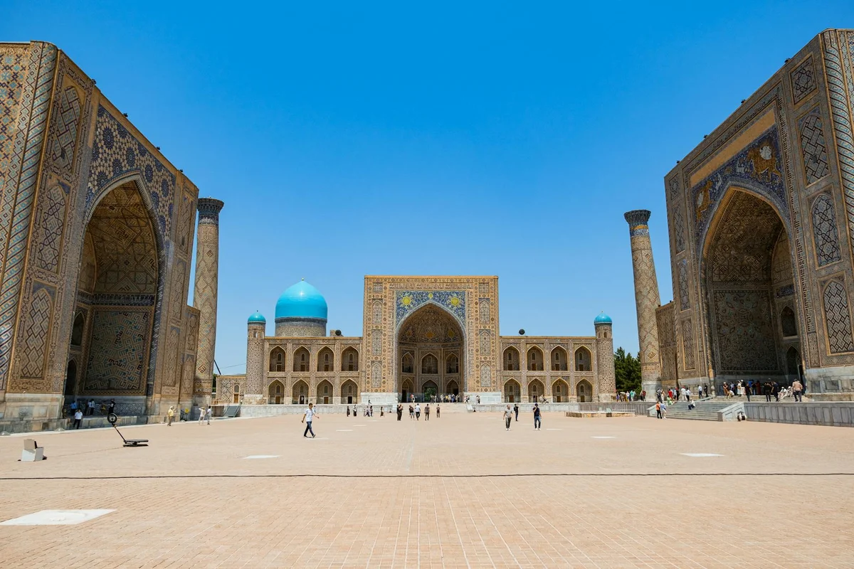 Registan Square view 2