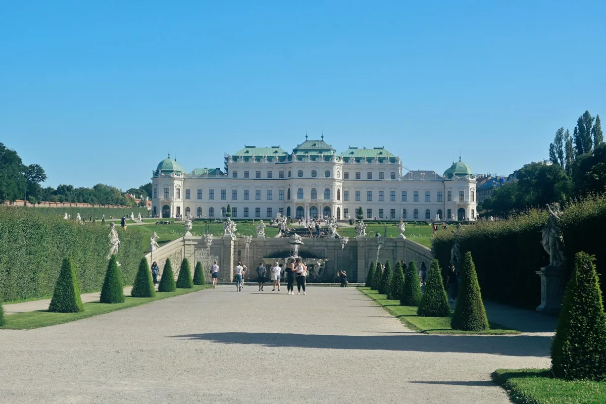 Belvedere Palace view 2