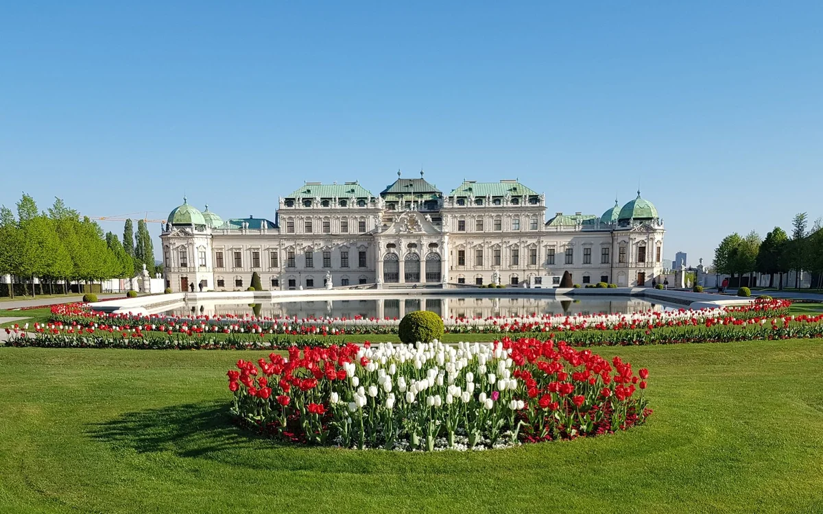 Belvedere Palace view 1