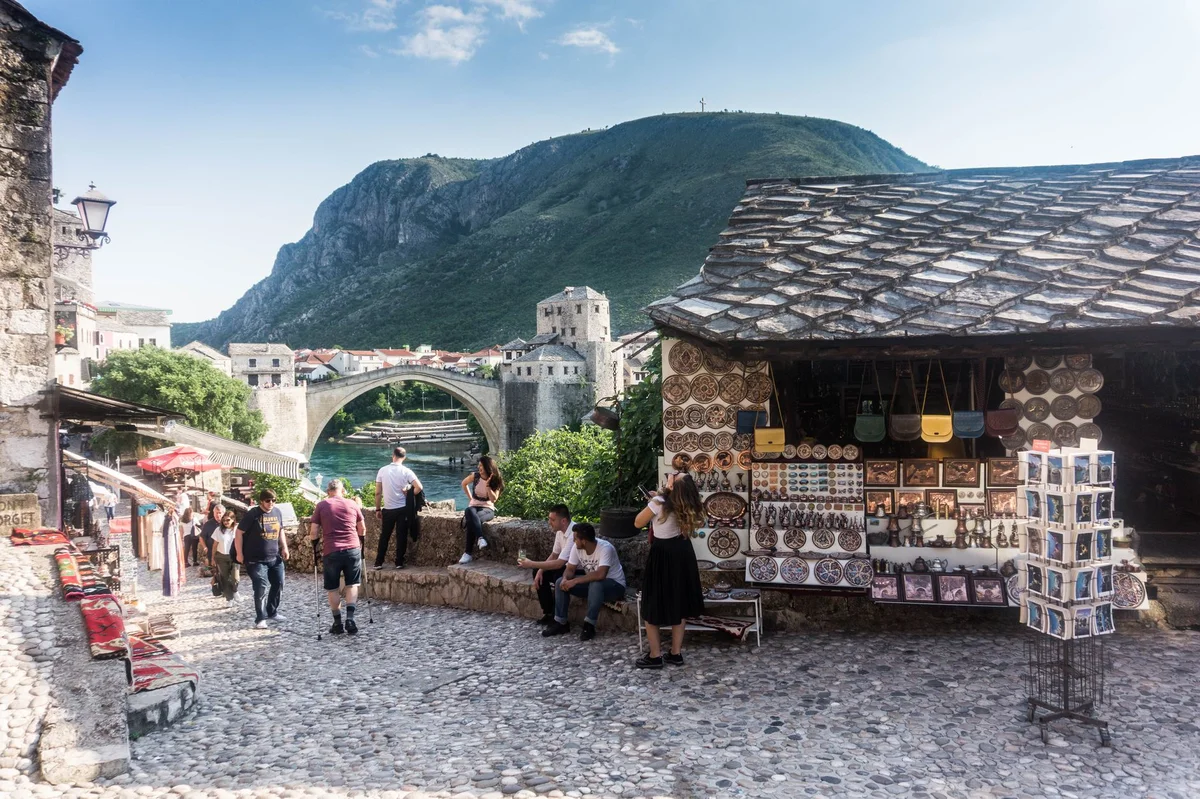 Mostar Old Bazaar view 2