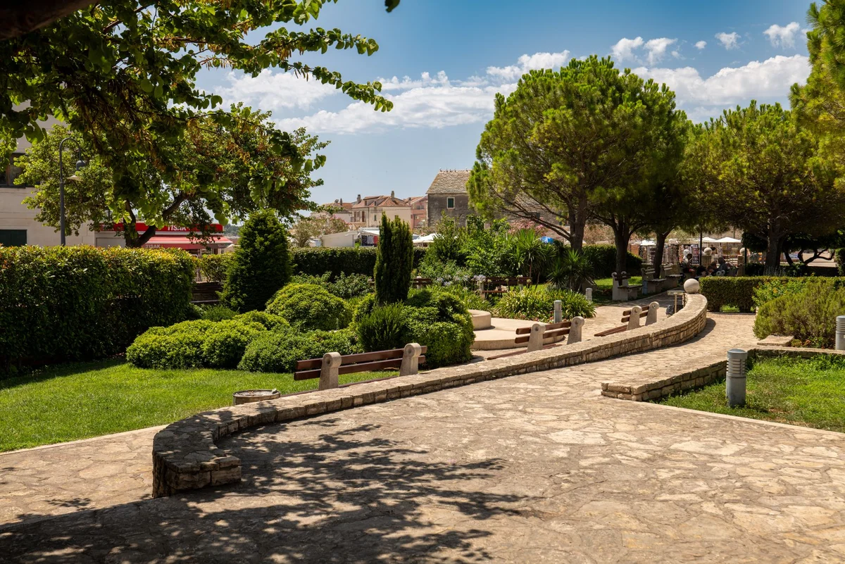 Medieval Monastery Garden view 1