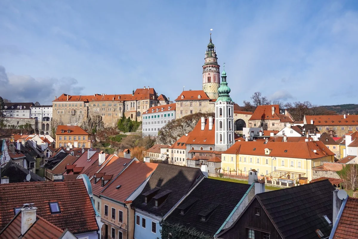 Cesky Krumlov Castle view 1