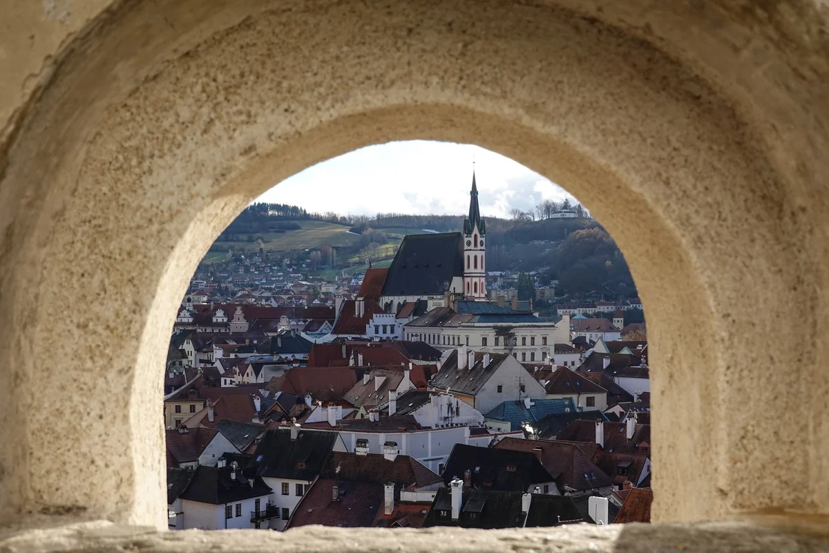 Cesky Krumlov Castle view 2