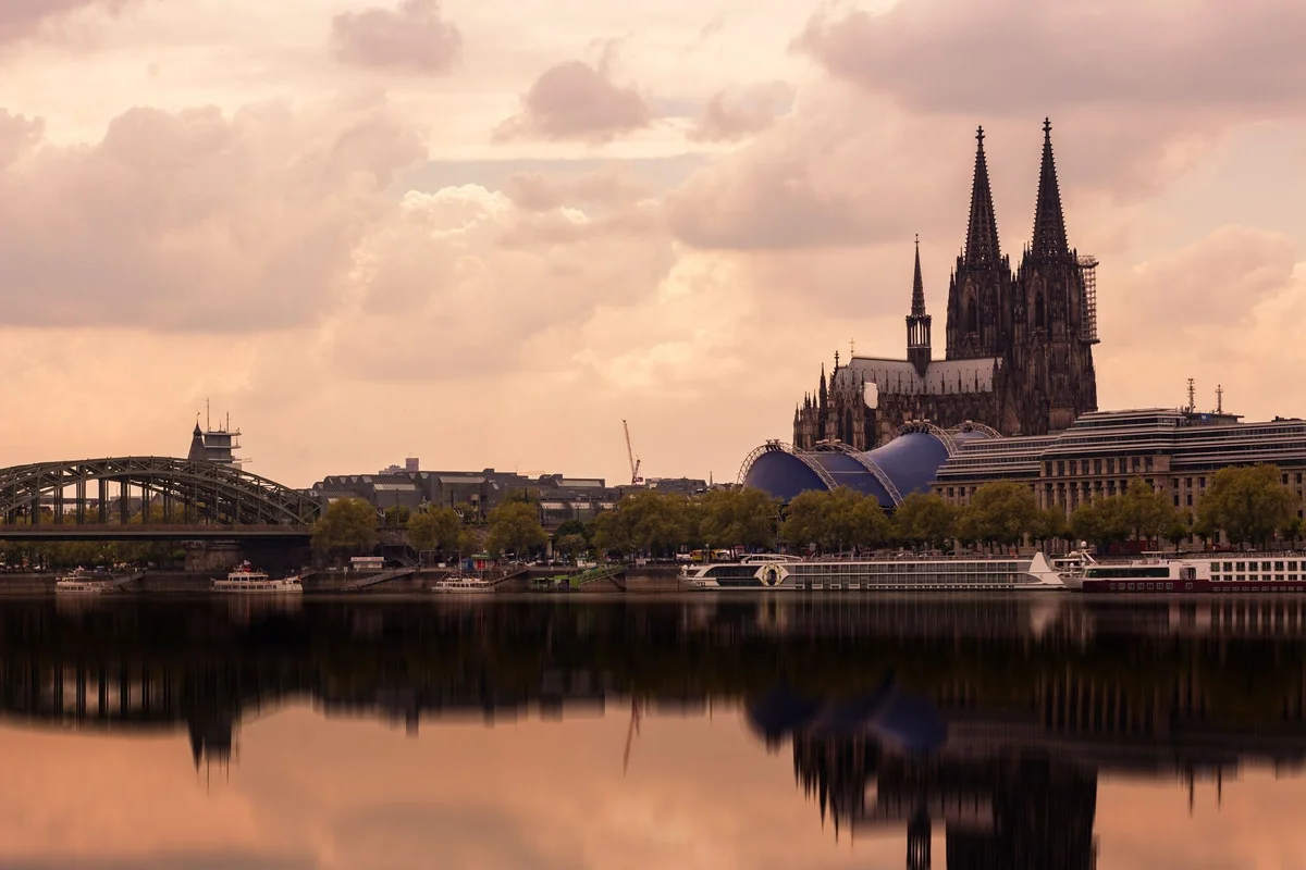 Rhine River Cologne view 2