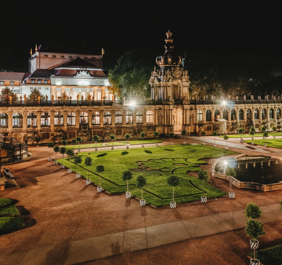 Zwinger Dresden view 1