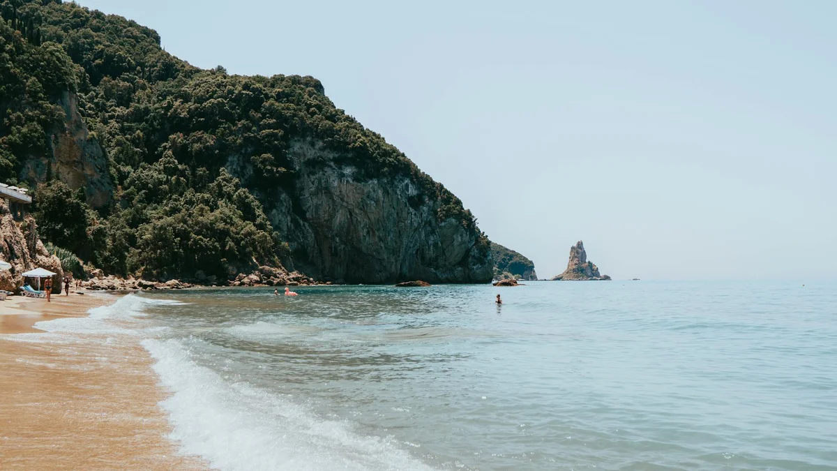Agios Antonios Beach view 1