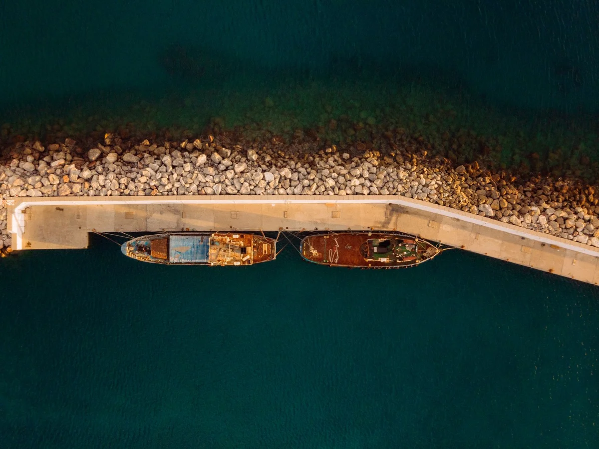Assos Harbour feature