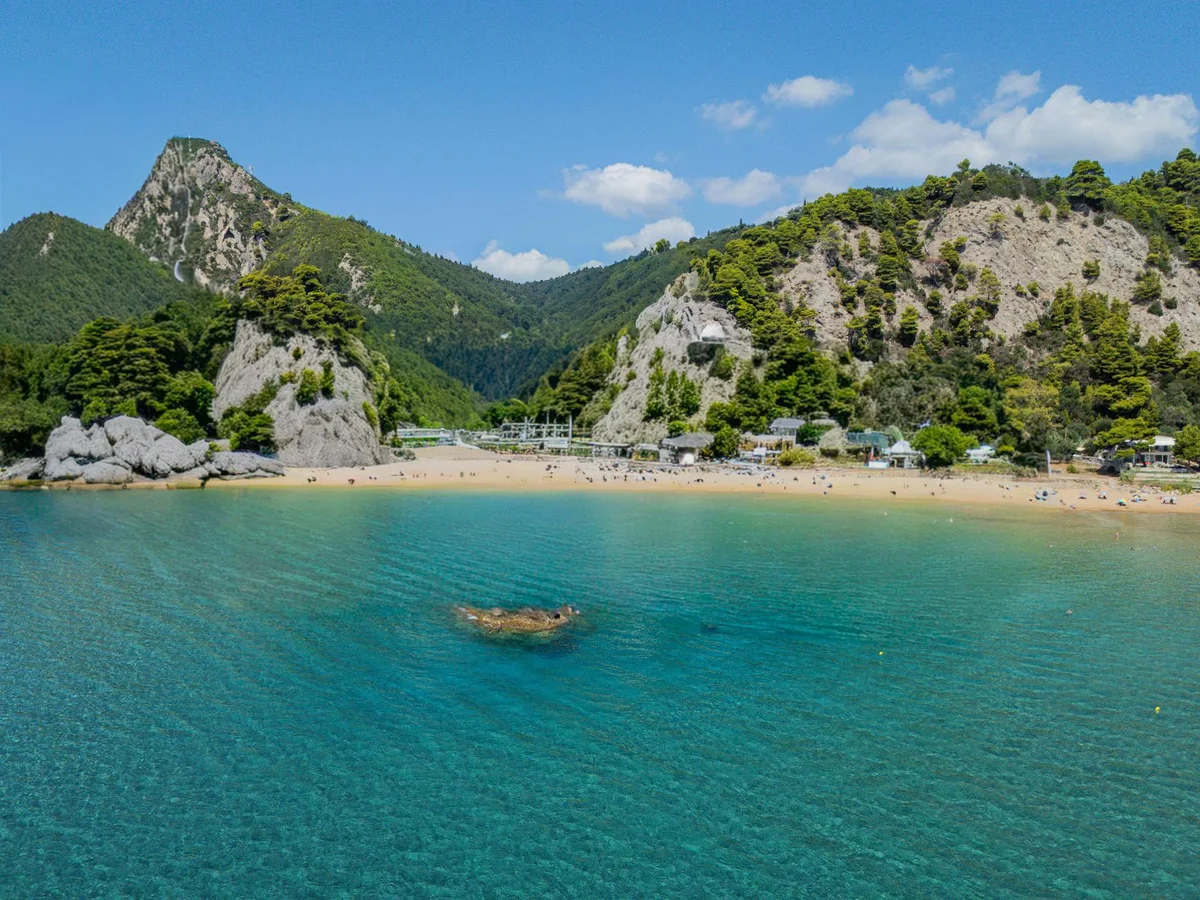 Glyfada Beach Corfu view 1