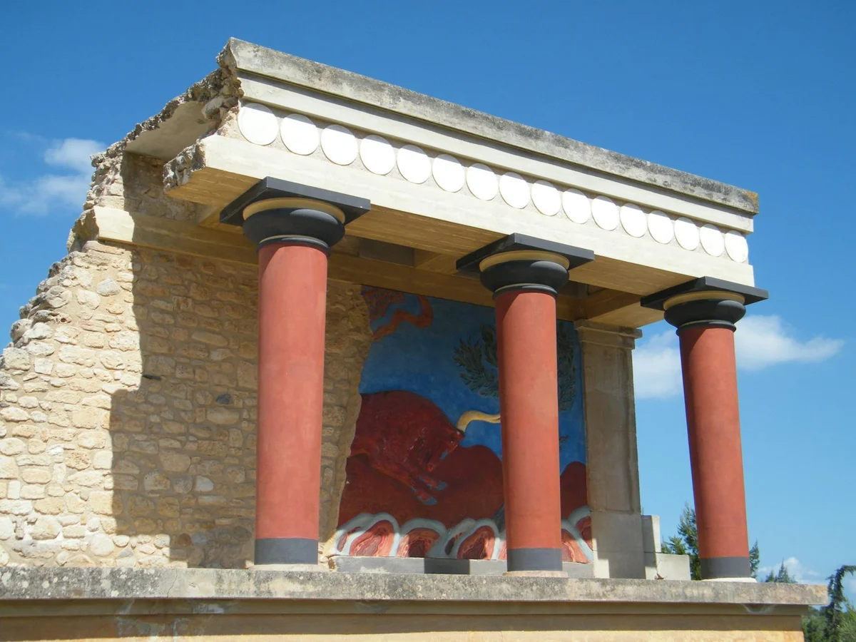 Knossos Palace Crete view 2