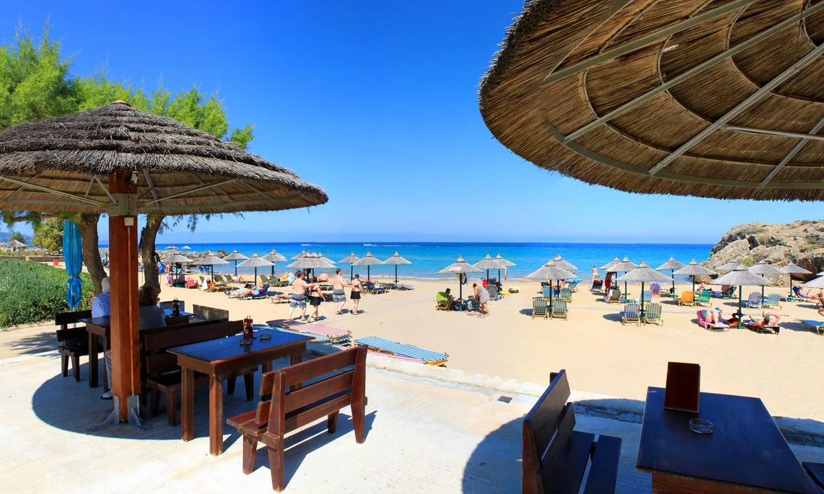 Makris Gialos Beach view 1