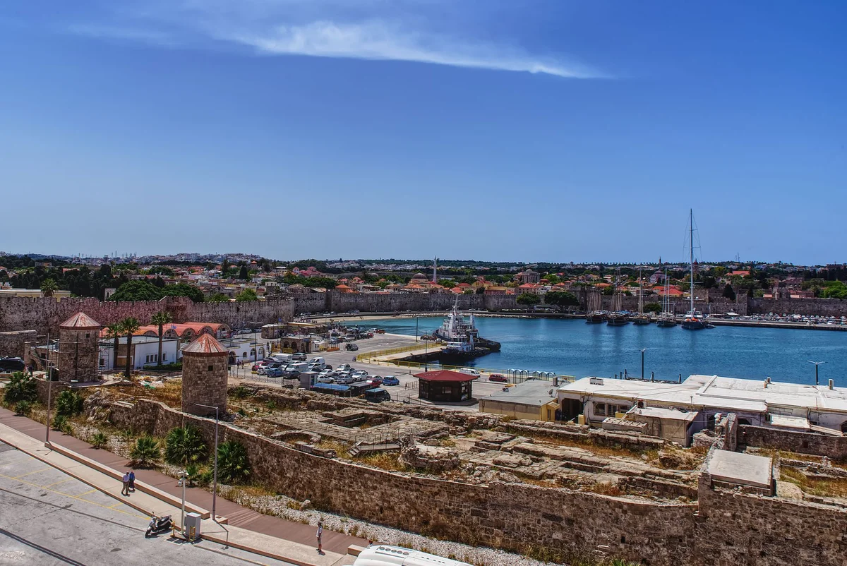 Mandraki Harbour view 2