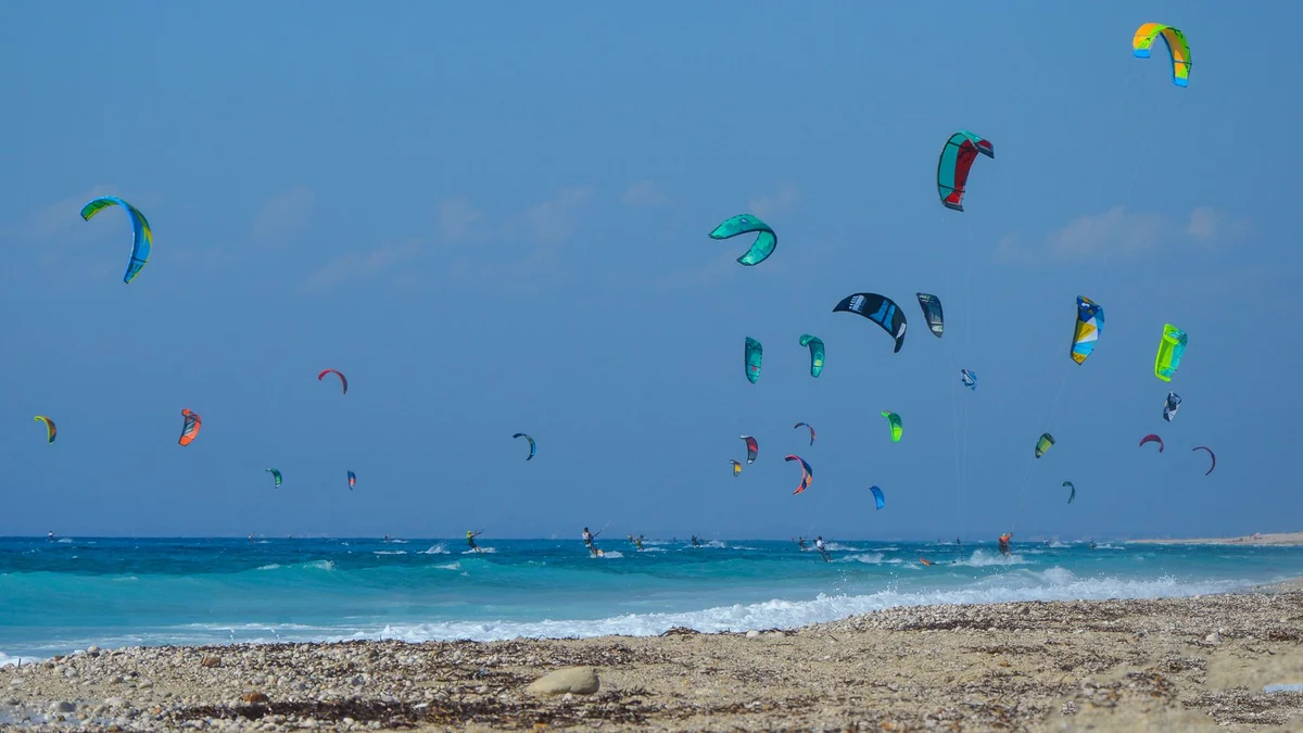 Mikri Vigla Beach view 1
