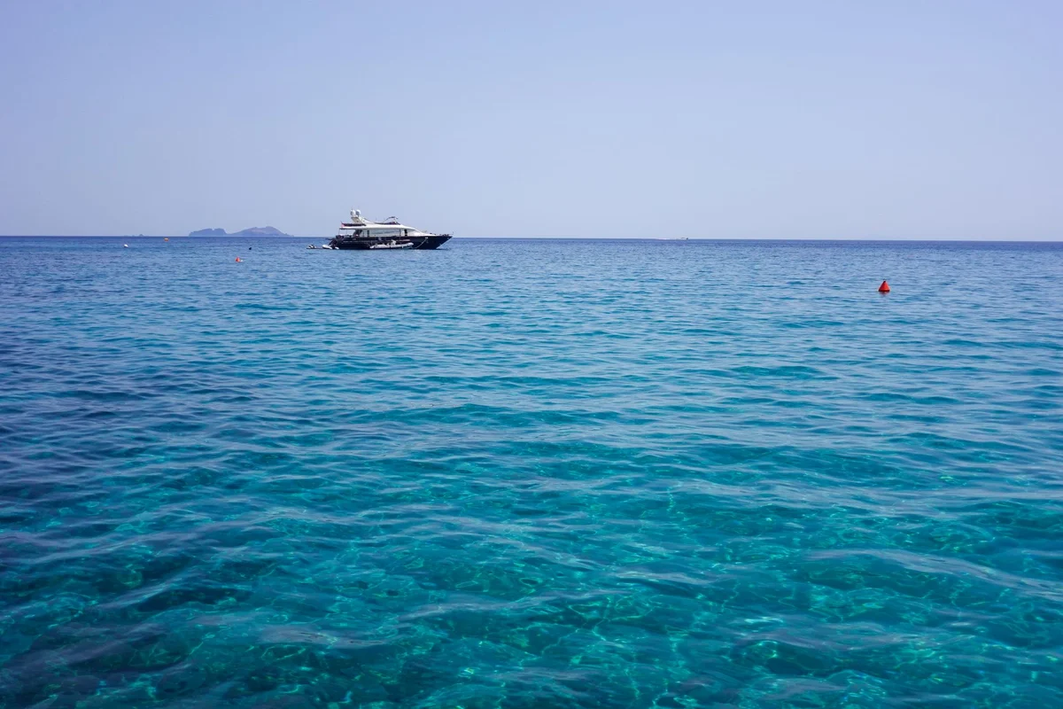 Psarou Beach view 1
