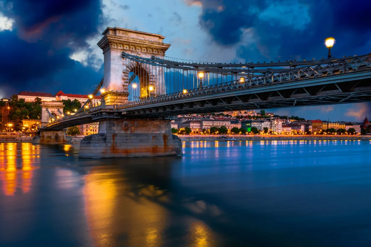 Szechenyi Chain Bridge view 2