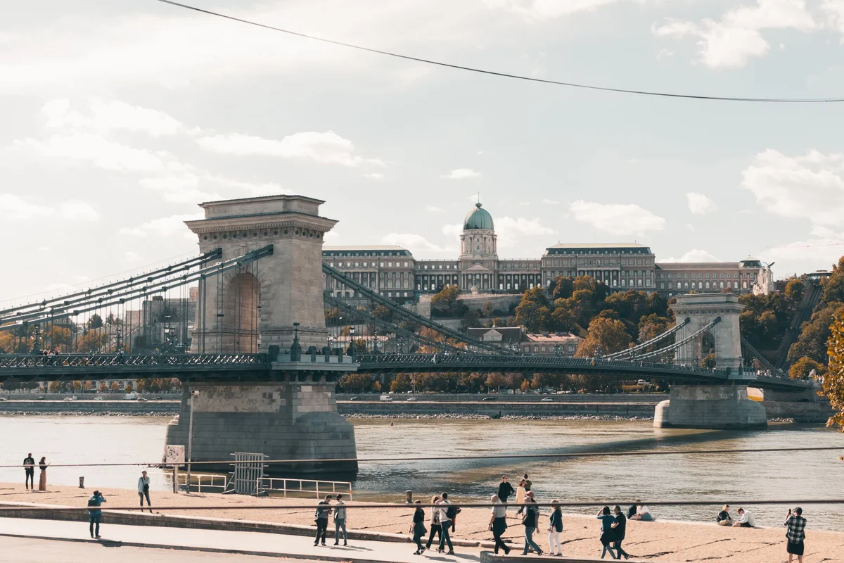 Szechenyi Chain Bridge view 1