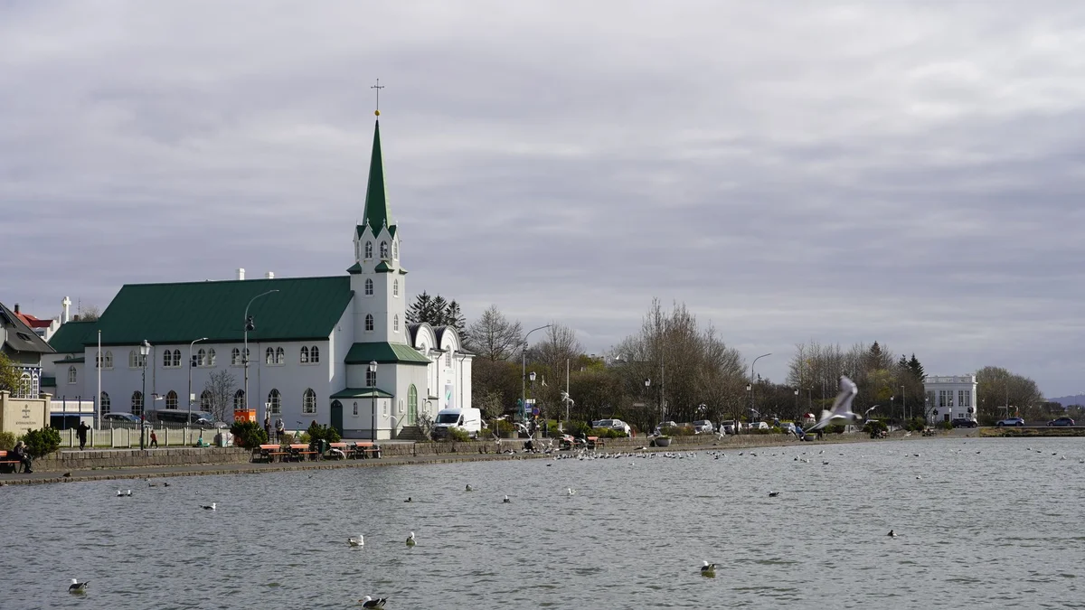 Reykjavik City Pond view 1