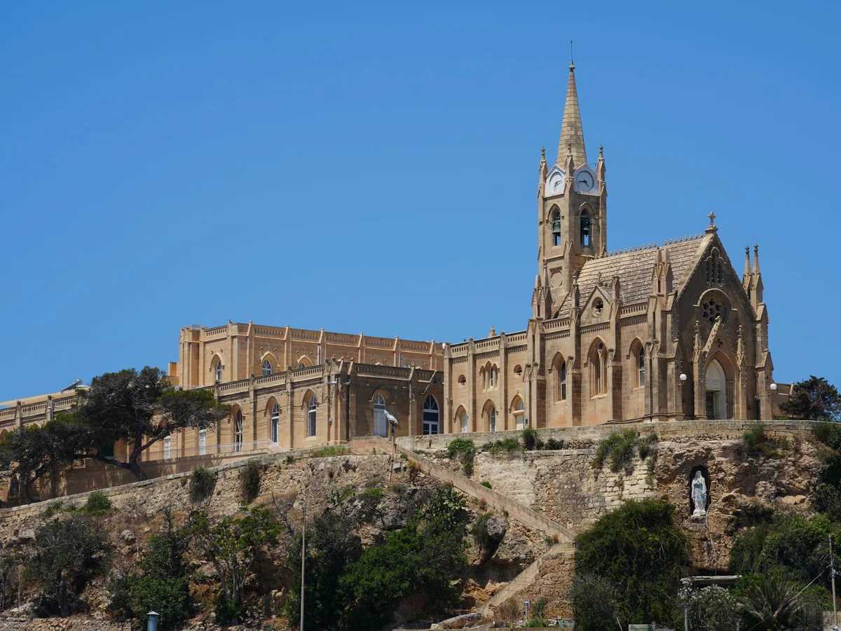Ta' Pinu Basilica view 2