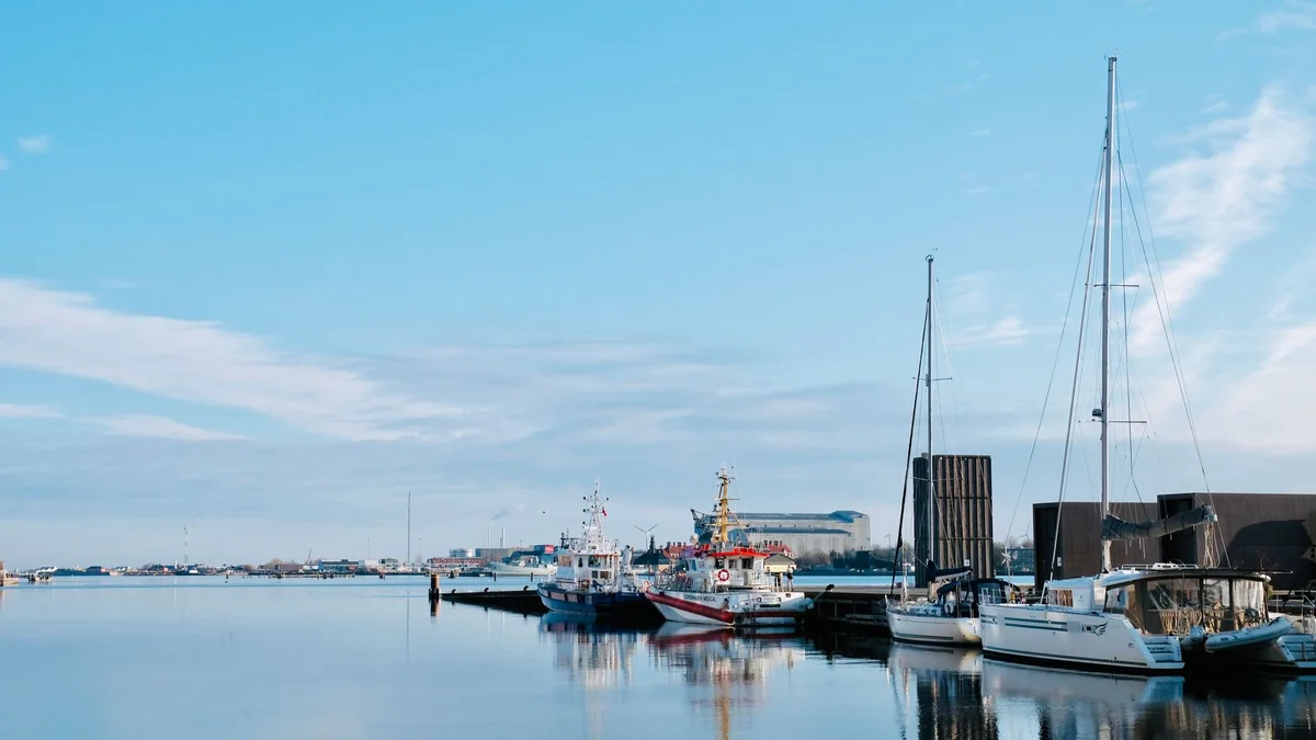 Volendam Harbour view 1