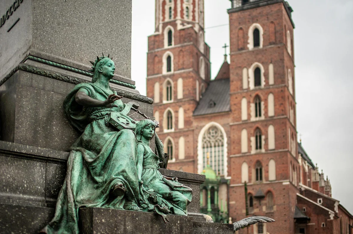 Mariacki Church Krakow view 2