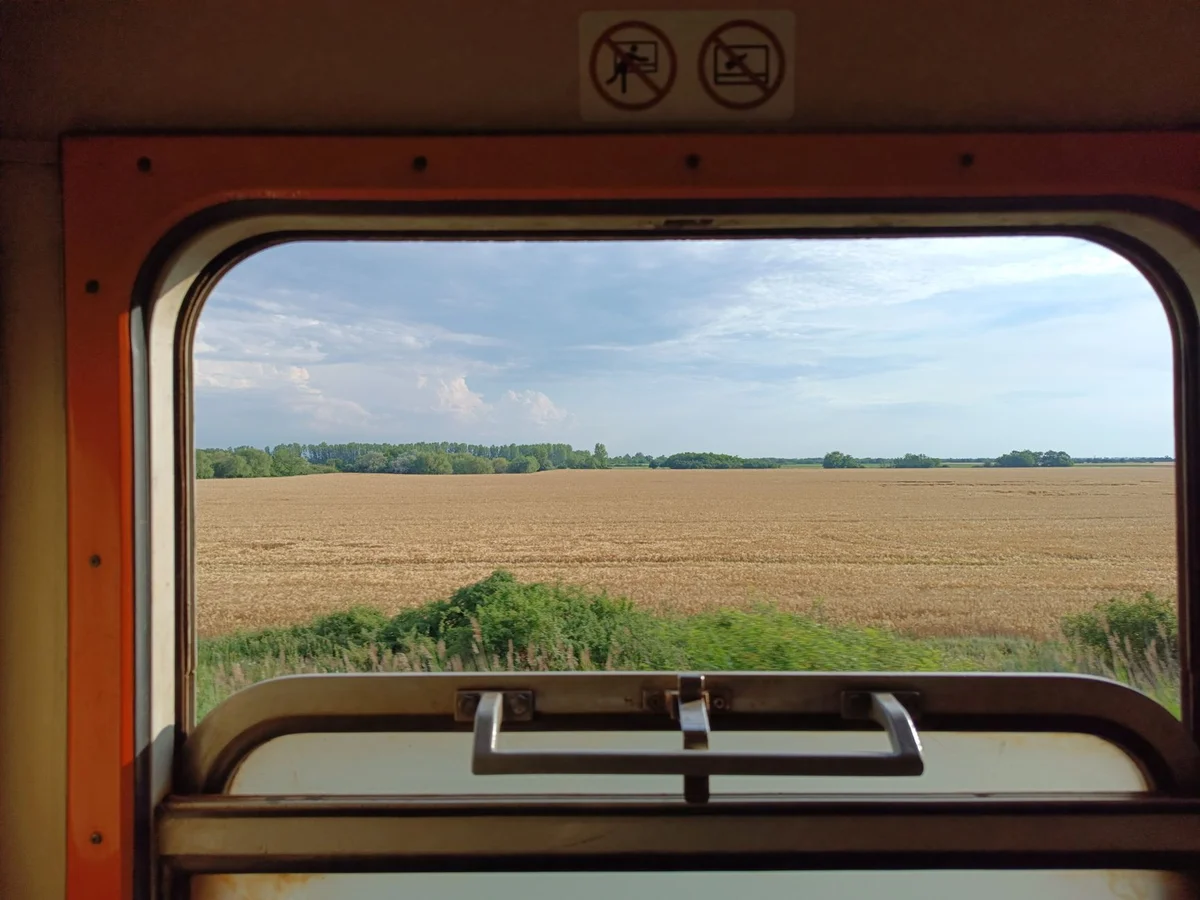 Warsaw to Kraków Rail view 1