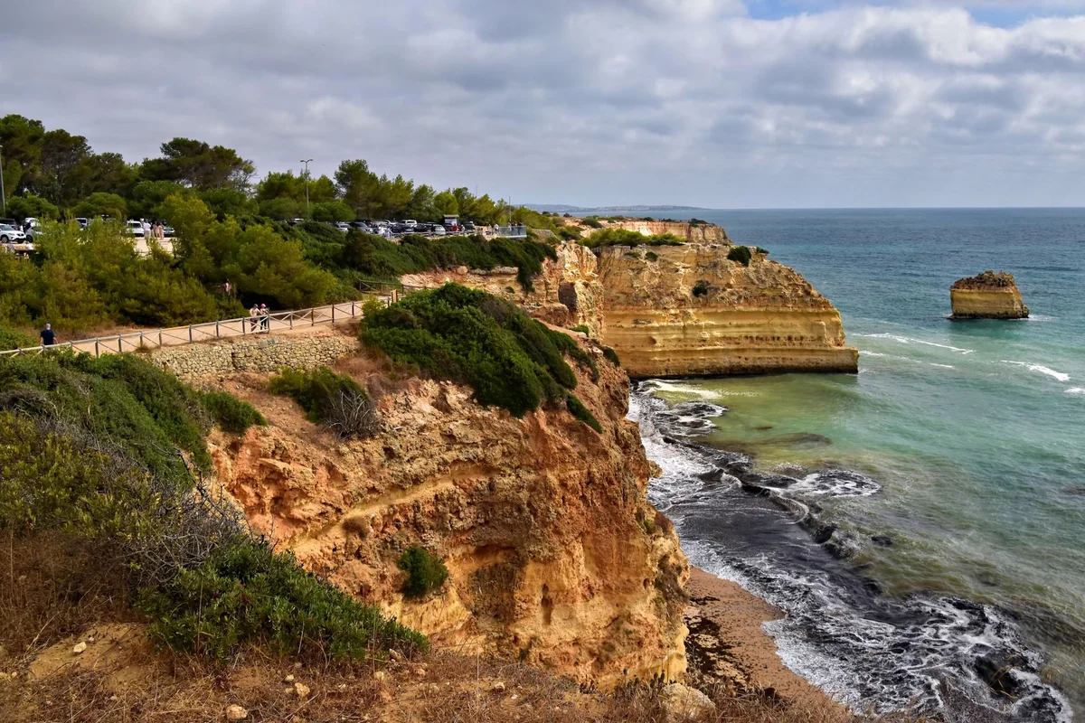 Praia da Marinha view 1
