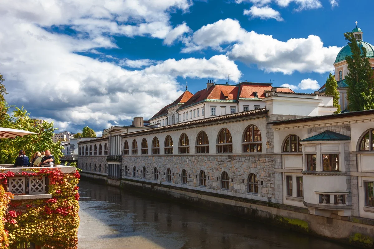 Ljubljana Central Market view 1