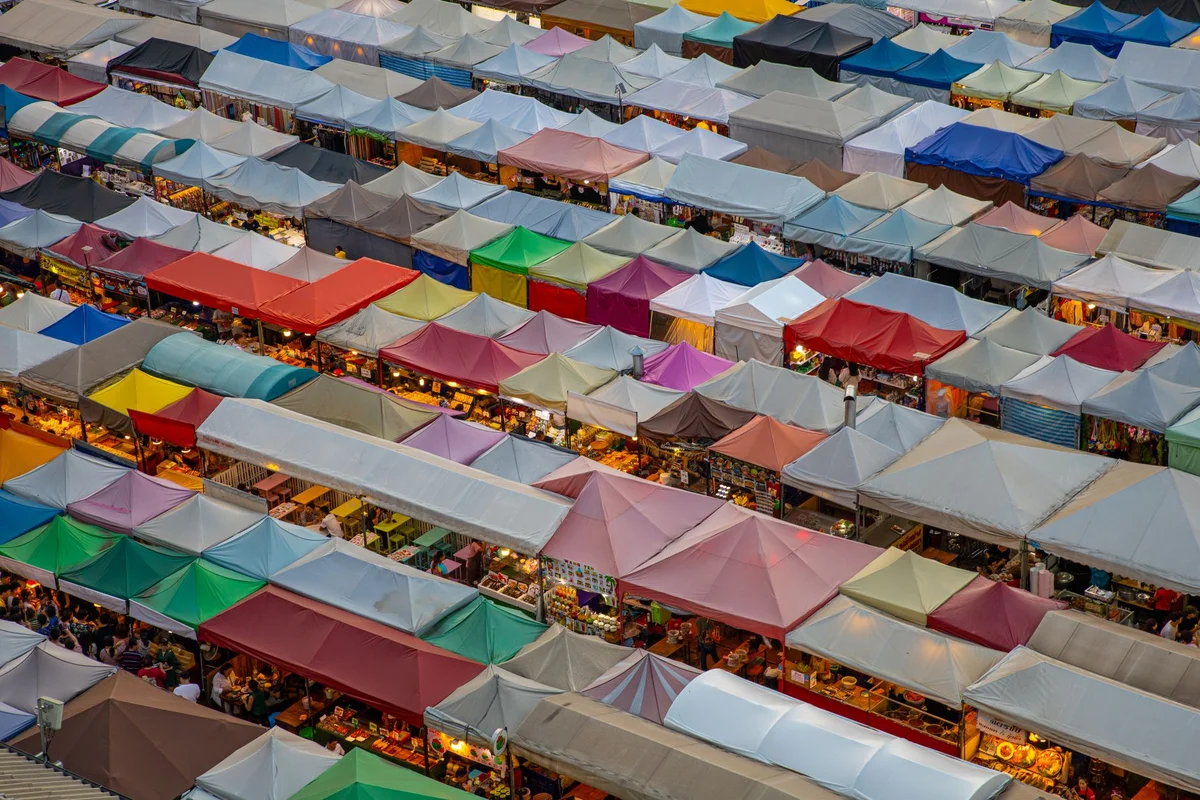 Fethiye Tuesday Market view 1